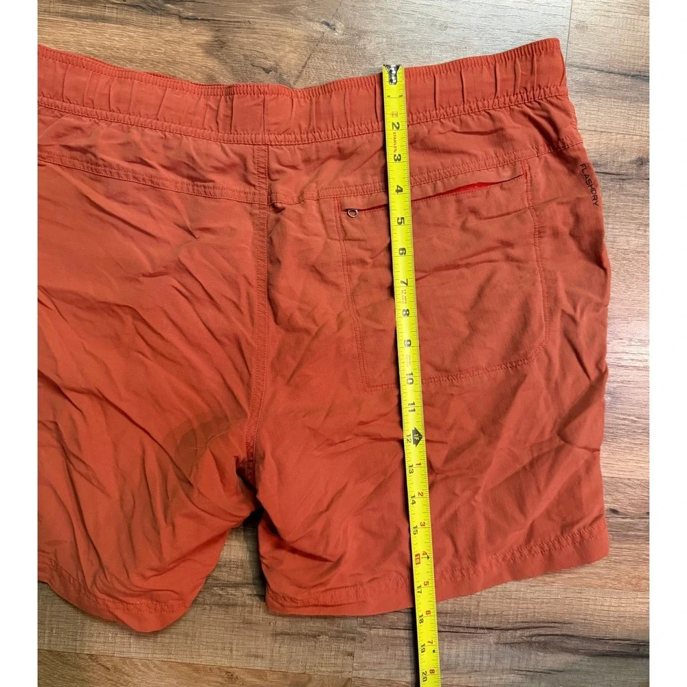 The North Face FlashDry Shorts Orange Men Large Hiking Gorpcore Activewear